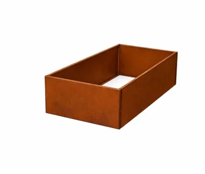 H&oslash;jbede i cortenst&aring;l B120 H40 cm flere l&aelig;ngder