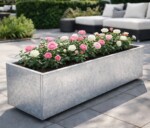 Plantekasse Galvaniseret 120 x 40 cm H40 cm