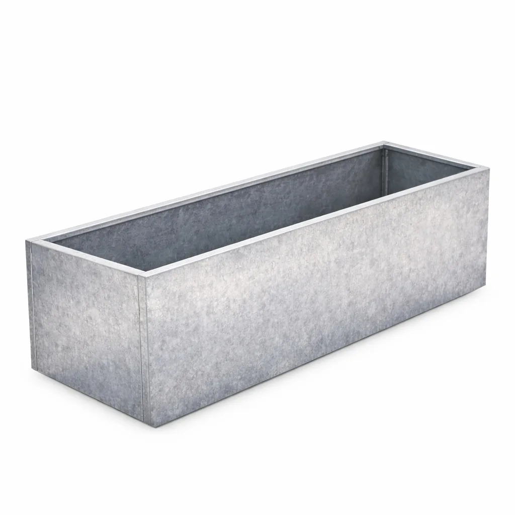 Plantekasse Galvaniseret 120 x 40 cm H40 cm - Billede 2